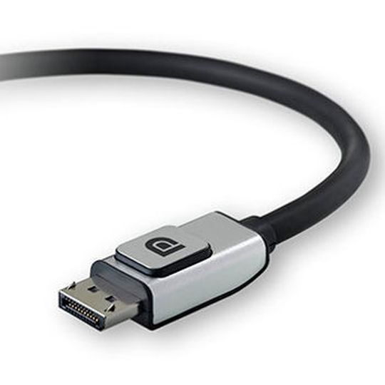 DisplayPort-Kabel: Mit Version 1.4 des DisplayPort-Standards möchte VESA dank Videokompression und 8K-Unterstützung die Konkurrenten HDMI und MHL ausstechen. DisplayPort-Kabel: Mit Version 1.4 des DisplayPort-Standards möchte VESA dank Videokompression und 8K-Unterstützung die Konkurrenten HDMI und MHL ausstechen.