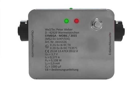Bild2: SYMEGA-MOBIL-Erdungssystem Ex II 2G Ex ib IIC T4, Ex II 2D Ex ib IIIC T135°C