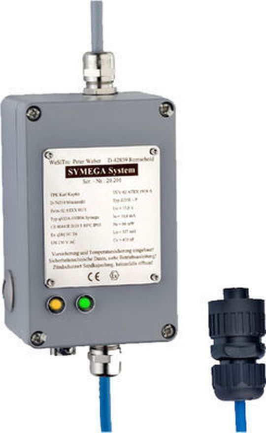 Bild1: SYMEGA-Erdungssystem Ex II 2GD T6 / 80°C mit Zündschutzart Ex q [ib] IIC T6