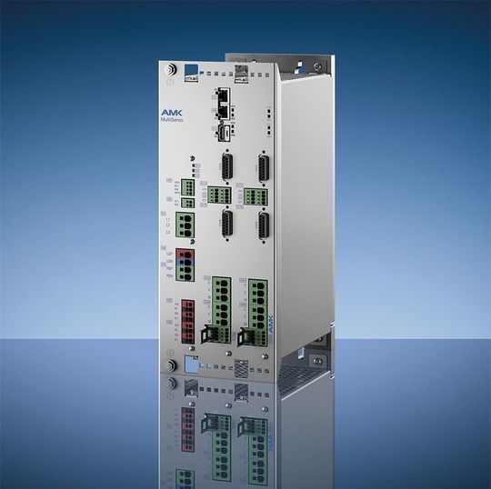 Der neue Mehrachswechselrichter Multi-Servo von AMK. Der neue Mehrachswechselrichter Multi-Servo von AMK.