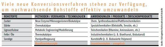 Viele Wege führen nach Rom - oder zur Umwandlung nachwachsender Rohstoffe...