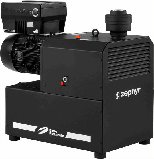 Klauen-Vakuumpumpe Zephyr C-VLR 501 mit Frequenzumrichter und einem Nennsaugvermögen von bis zu 600 m³/h Klauen-Vakuumpumpe Zephyr C-VLR 501 mit Frequenzumrichter und einem Nennsaugvermögen von bis zu 600 m³/h