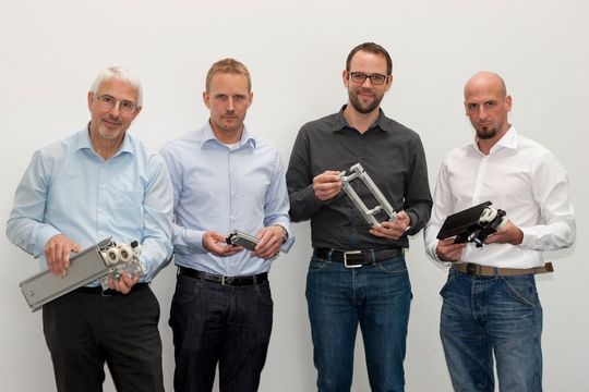 Die Geschäftsführung von Eepos (v.l.n.r.): Friedhelm Mücher, Armin Mücher, Volkhardt Mücher, Timo Koch.