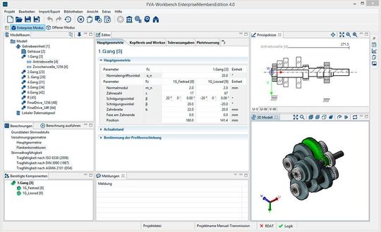 Die FVA-Workbench 4.0 richtet sich speziell an die Anwender, die nicht bereits seit Jahren die Berechnungsmodule der FVA studiert haben.