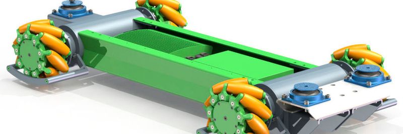 Das konfigurierbare Chassis des fahrerlosen Transportsystems (FTS)