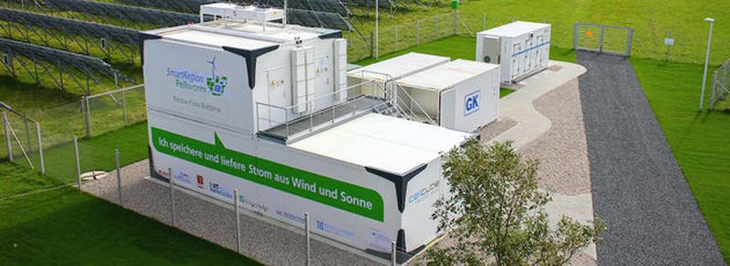 Ausgezeichnet: mehrere Batteriespeicher und eine Redox-Flow-Batterie in der SmartRegion Pellworm.