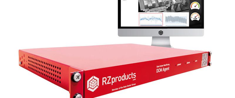 "DCM Agent" von RZ-Products benötigt eine Höheneinheit und weiß über Messstellen mit sämtlichen Bereichen und Komponenten Bescheid.