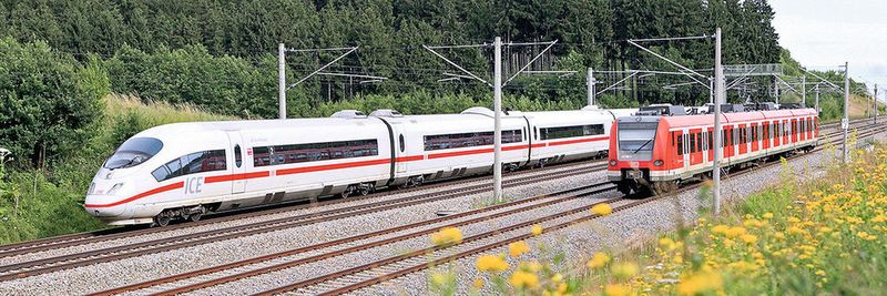 Bild 1: Ob ICE oder Nahverkehrszug – nach den Autoherstellern entdeckt auch die Bahnindustrie die Vorteile von Massivumformkomponenten für den Leichtbau.