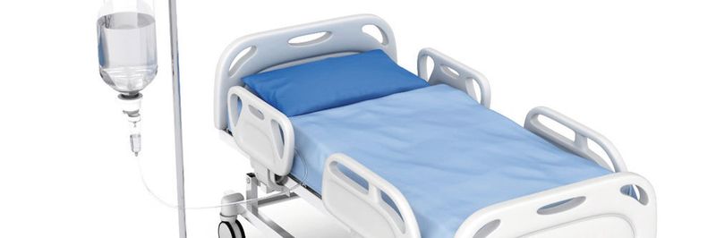 Krankenhausbetten werden mit aggressiven Desinfektionsmitteln gereinigt. Das Material Xenoy blends wird für Strukturbauteile wie Seitenschienen, Kopf- und Trittbretter eingesetzt.