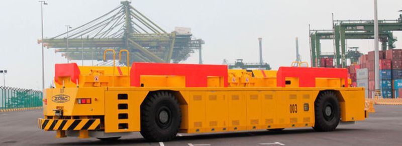Unbemannte Flurförderzeuge (Bildbeispiel) werden am Yangshan-Hafen in Shanghai künftig mit GS-Yuasa-Batterien betrieben.