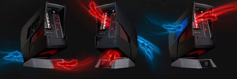 Immer cool bleiben: MSI hat für der kompakten Gaming-PC Aegis ein ausgeklügeltes Kühlkonzept entwickelt.