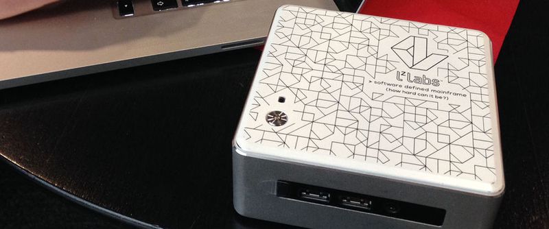 Der Software Defined Mainframe von Lz Labs funktioniert als Service oder auf einer solchen Mini-Box.