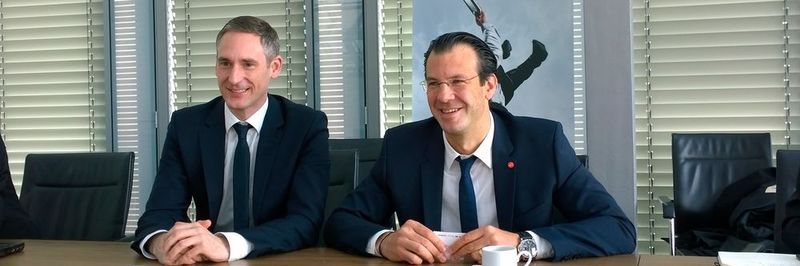 Fujitsus Channel-Chef Louis Dreher und Dr. Rolf Werner, Head of Central Europe bei Fujitsu.