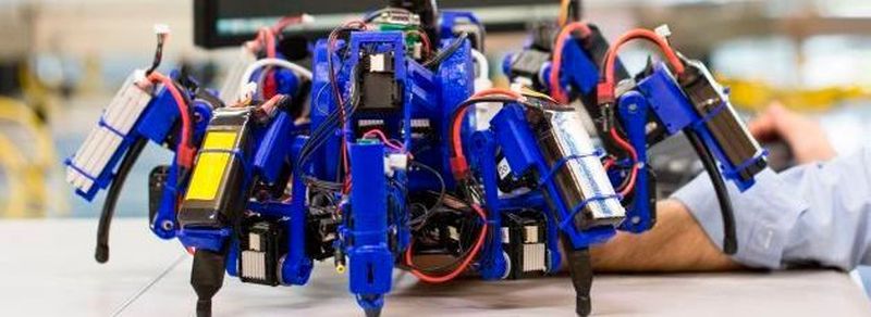 Der nächste Schritt beim 3D-Drucken könnten krabbelnde Spinnenroboter mit Druckerdüsen sein. Siemens-Forscher in Princeton, New Jersey, haben Prototypen solcher Gliederfüßer jetzt entwickelt.