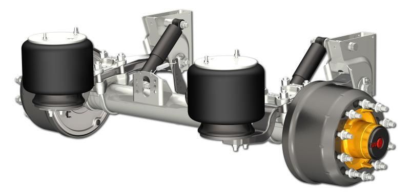Das neue SAF-Modul 12-t-Luftfederaggregat mit Outboardtrommel.