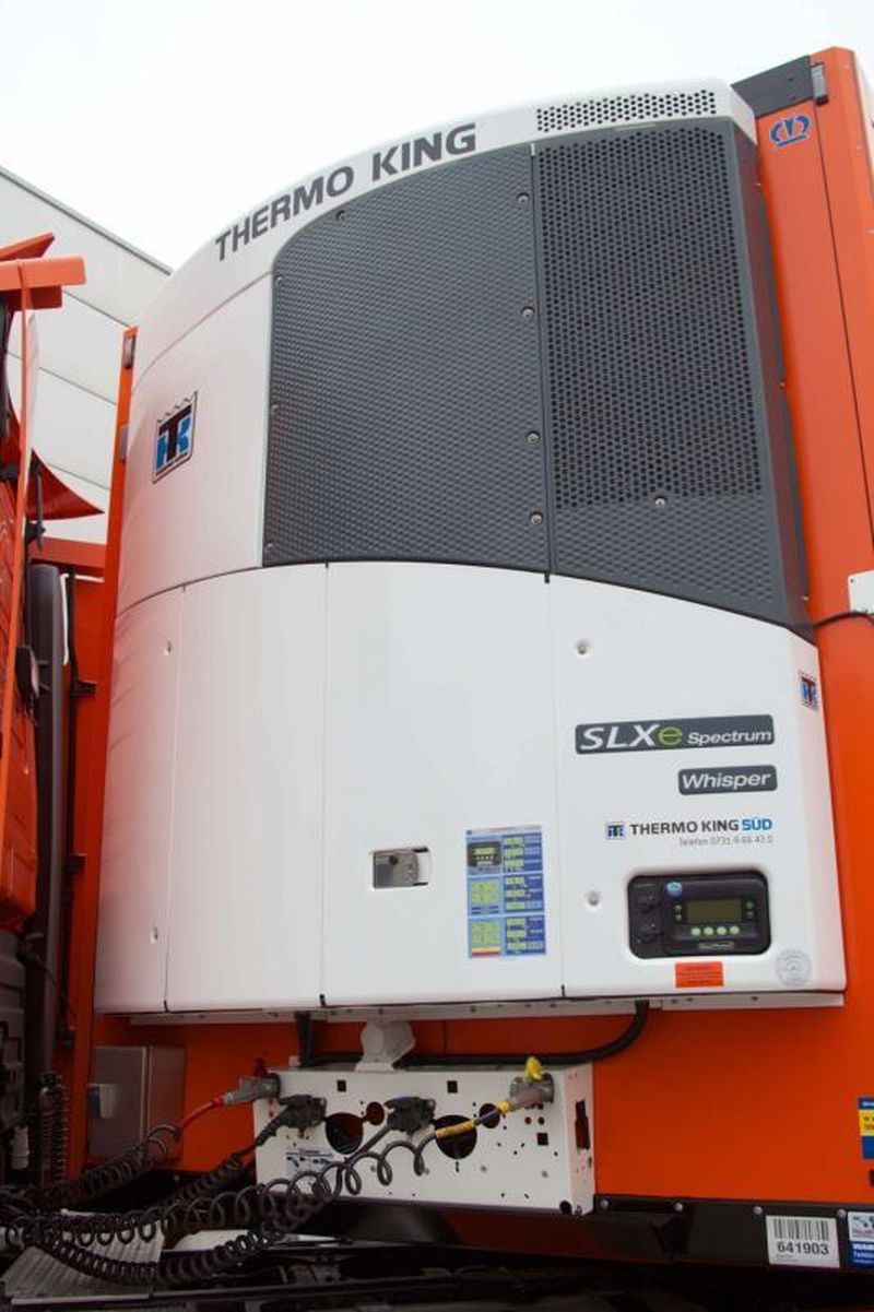 Die Leiselauf-Kühlmaschine Thermo King der Serie Whisper pro.