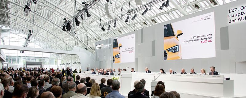 Elektrifizierung und Digitalisierung sind die beiden Schwerpunkte der Strategie von Audi. Auf der Hauptversammlung am 12. Mai gab Audi-Chef Rupert Stadler einen konkreten Ausblick.