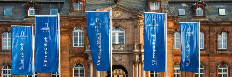 Der Hauptsitz und das Erlebniszentrum von Villeroy & Boch in Mettlach.