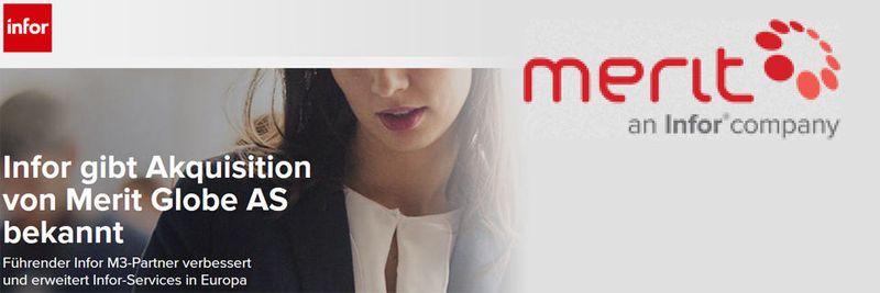 Akquisition abgeschlossen: Merit agiert bereits als „Infor company“.