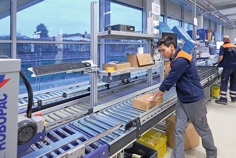 Die neue Förderanlage im Debrunner-Lager in Kölliken.
