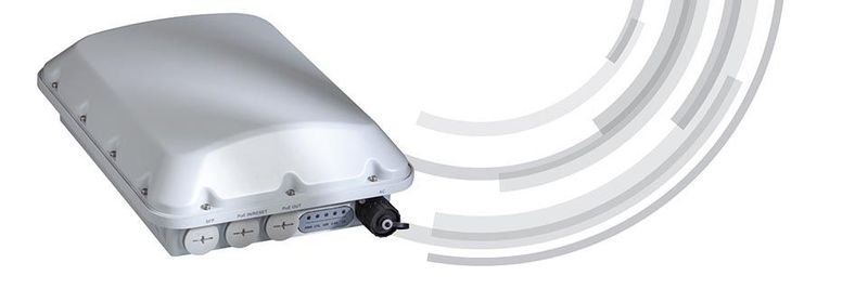 Der Access-Point Ruckus ZoneFlex T710 ist für den Outdoor-Einsatz vorgesehen.
