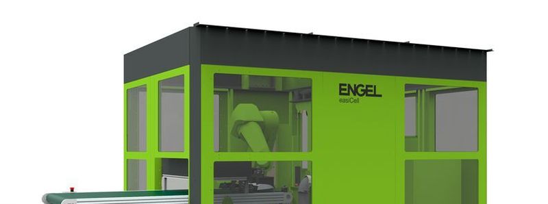 Engel für den Automotive-Sektor: Die neue Engel easicell integriert auf kompakter Fläche Robotertechnik sowie dem Spritzguss vor- und nachgelagerte Prozesseinheiten, wie es heißt.