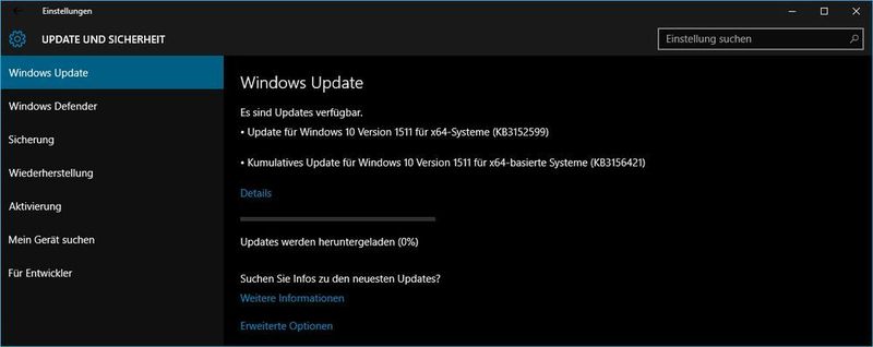 Updates für Windows werden wie angekündigt nur noch „en bloc“ ausgerollt