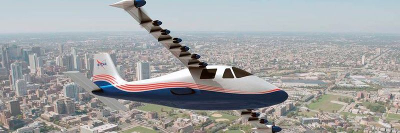 Das Elektroflugzeug X-57 Maxwell der Nasa soll 14 Propellern emissionsfrei fliegen.
