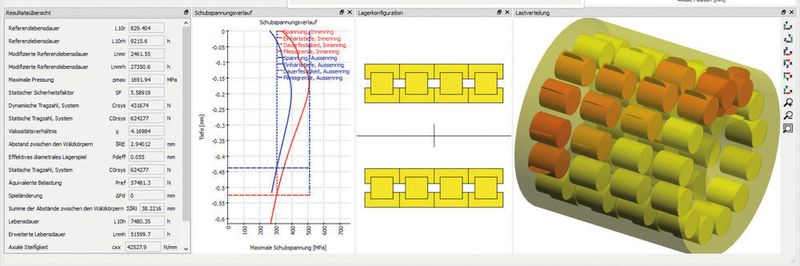 Für die Berechnung von Lagertechnik außerhalb des Standards kommt bei Findling Wälzlager die umfassende Software Mesys zum Einsatz.