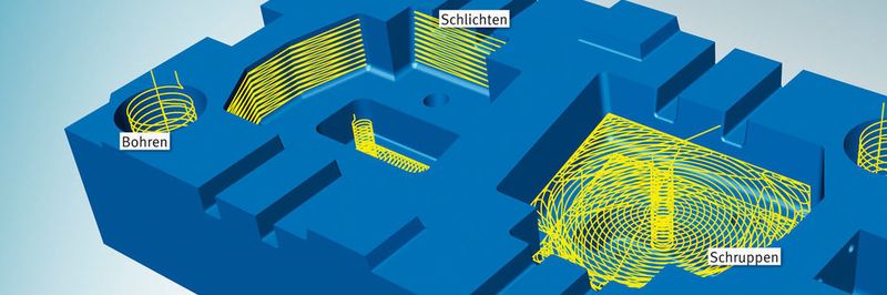 Schruppen, schlichten, bohren: Hypermill Maxx Machining steigert die Performance.