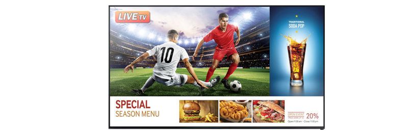 Die Smart-Signage-Geräte verbinden TV-Unterhaltung mit individuellen Werbeangeboten, was laut Samsung vor allem im Retail- sowie im Hospitality-Bereich Vorteile für den Fachhandel bringen sollen.