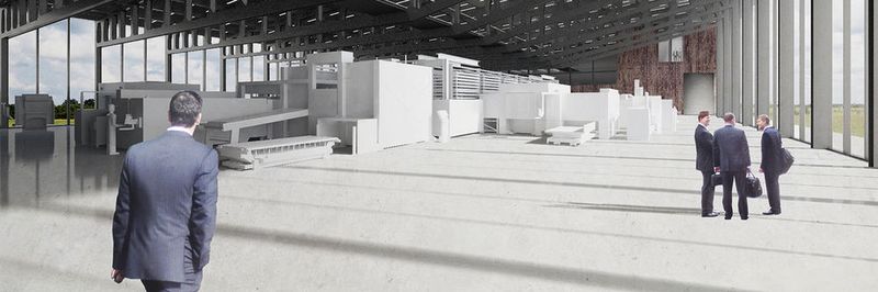 Trumpf demonstriert auf 5.500 qm das Zusammenspiel von Menschen, Maschinen, Lagern, Automatisierung, Software und Industrie 4.0-Lösungen.