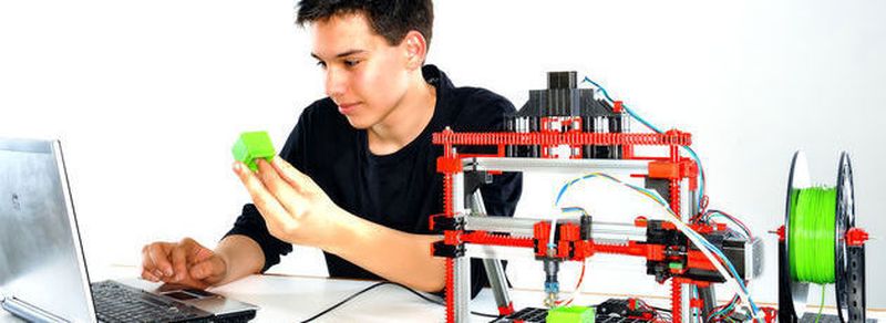 Der 3-D-Druckers von Fischertechnik.