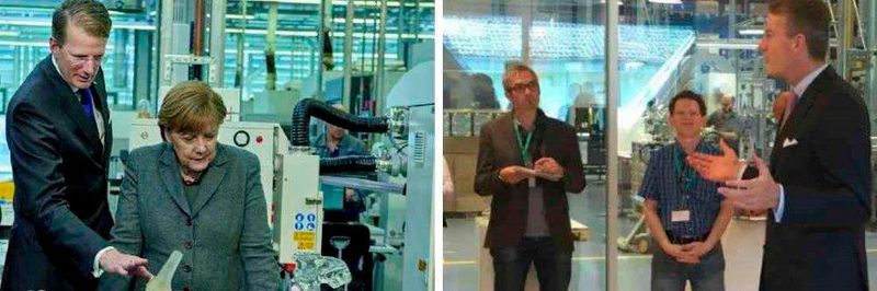 Im März war noch Kanzlerin Merkel zu Besuch beim Aesculap-Vorstandsvorsitzenden Prof. Dr. Hanns-Peter Knaeblel, nun war es Devicemed-Chefredakteur Peter Reinhardt (3. v. r.).