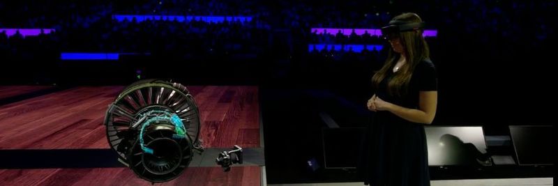 Hololens-Demonstration auf der Microsoft World Partner Conference