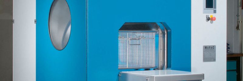 Im Inneren viel Neues: Für seine Teilereinigungsanlagen hat Mafac ein neues System entwickelt, das schwer zugängliche Bauteilbereiche gezielt reinigt.