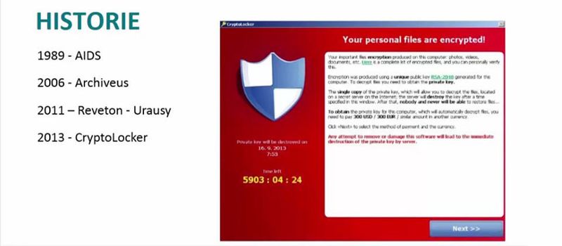 Thomas Uhlemann spricht in seinem Vortrag über Vorgehensweisen im Falle einer Infektion durch eine Ransomware.