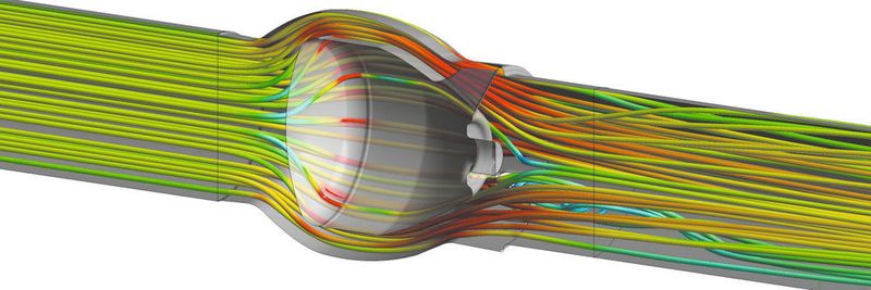 Durch den Einsatz der Strömungssimulation mit virtuellen Prototypen konnte Düker die Anzahl der realen Prototypen eines neuen Rückflussverhinderers drastisch reduzieren - bei geringeren Herstellungskosten und kürzeren Entwicklungszeiten.
