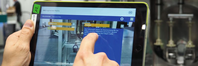 Augmented Documentation macht übersichtliche Visualisierung für den Anwender direkt „auf“ der Maschine möglich.