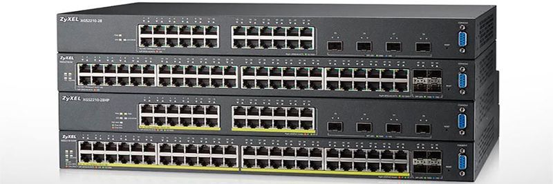 Die Switches der XGS2210-Serie von Zyxel gibt es mit 28 oder 52 Ports mit und ohne PoE-Unterstützung.