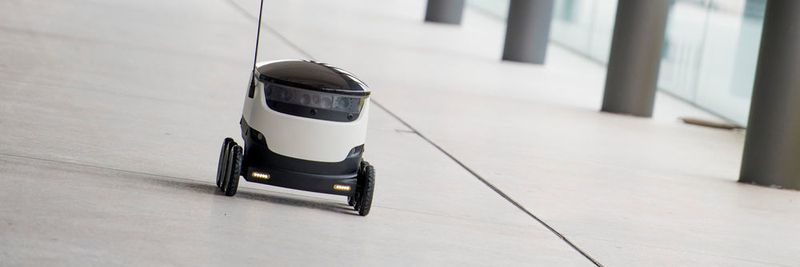 Kommt momentan noch etwas einsam daher – aber das Bild kann sich ändern, wenn die Feldtests von Hermes und Starship Technologies in Hamburg erfolgreich verlaufen. Dann steht einem Einsatz der Lieferrobots im öffentlichen Raum nichts mehr im Wege.