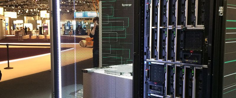 "Synergy" ist das HPE-System, das viele Entwicklungen für "The Machine" bereits aufnimmt und eine der Grundlagen für eine flexible Cloud- aber auch Big-Data-Infrastruktur im Rechenzentrum bildet.