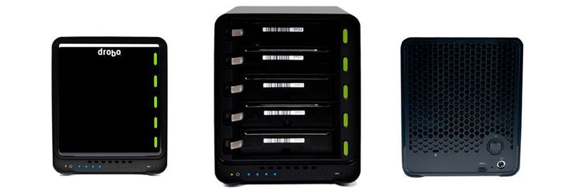 Das Drobo 5C ist die erste DAS-Lösung des kalifornischen Strorage-Herstellers mit USB-Typ-C-Anschluss. Das Array kann Laufwerke mit bis zu 64 TB Speicherplatz aufnehmen.