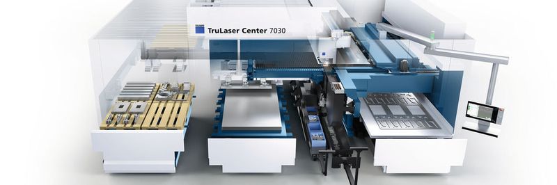 Das neue «TruLaser Center 7030»: Das synchrone Zusammenwirken der einzelnen Abläufe funktioniert dank einer weitgehend vollautomatisierten Programmierung auf Knopfdruck.
