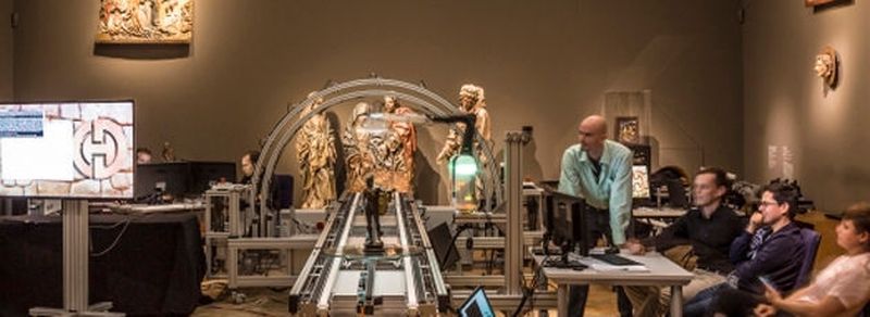CultLab3D in der Liebieghaus Skulpturensammlung. Scan des "Apoll vom Belvedere“ (1497/98) von Antico