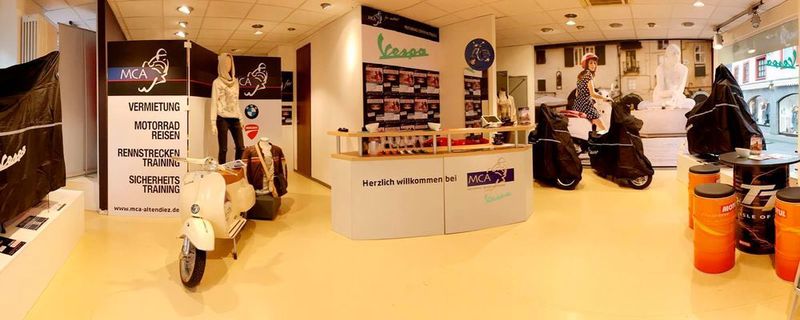 Roller in der Innenstadt: Motorrad Center Altendiez geht dorthin, wo die potenziellen Kunden sind.