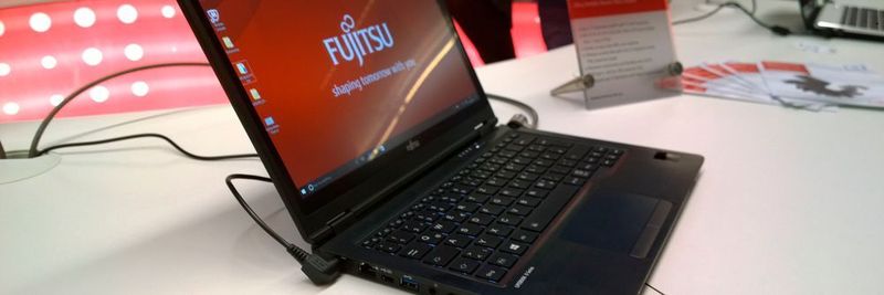 Premiere auf dem Fujitsu Forum im München: Lifebook U7x7-Serie mit Kaby-Lake-Prozessor und Wechselakku.