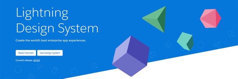 Der Startbildschirm des kostenlosen Lightning Design System lädt zum Experimentieren ein.