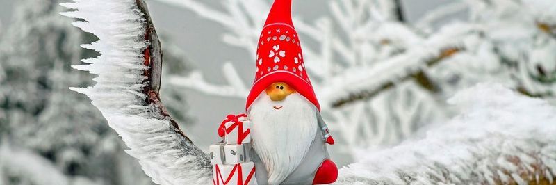 Auch der Weihnachtsmann nutzen dieses Jahr eine Selfie-Stange.