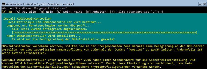 Als zusätzliche Domänencontroller eignen sich auch Core-Installationen von Windows Server 2016.